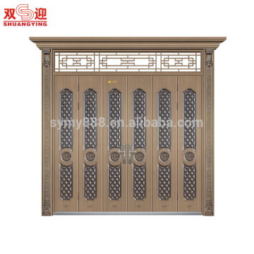 Nueva puerta principal del diseño de la puerta de los hombres del acero del corte del estilo 2018